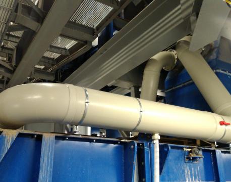 Industrial ventilation systems of plastics